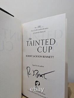 Signed-Numbered-1st Edition-The Tainted Cup by Robert Jackson Bennett-New