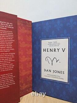 Signed-Numbered-First Edition-Henry V by Dan Jones-Sprayed Edge-New