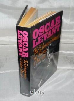Signed OSCAR LEVANT The Unimportance of Being Oscar 1968 First Edition