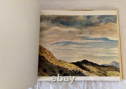 Signed Peter Hurd Sketch Book 1971 (Inscribed) 1st Edition Hardcover Very Good