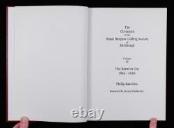 Signed Royal Burgess Golfing Society Edinburgh Vol III Barnton 1894-2010 Golf