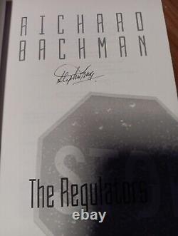 Signed Stephen King/Richard Bachman. Regulator's 1st edition, 1st Printing 1996