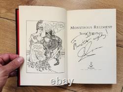 Signed Terry Pratchett Monstrous Regiment 1st/1st UK Doubleday 2003 HB + DJ