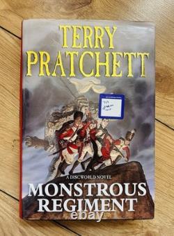 Signed Terry Pratchett Monstrous Regiment 1st/1st UK Doubleday 2003 HB + DJ