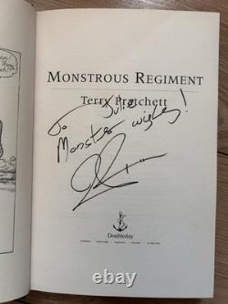 Signed Terry Pratchett Monstrous Regiment 1st/1st UK Doubleday 2003 HB + DJ