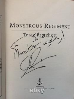 Signed Terry Pratchett Monstrous Regiment 1st/1st UK Doubleday 2003 HB + DJ
