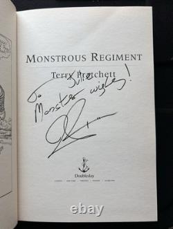 Signed Terry Pratchett Monstrous Regiment 1st/1st UK Doubleday 2003 HB + DJ