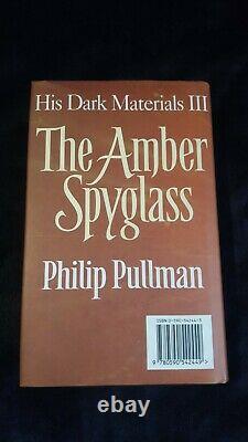 Signed The Amber Spyglass Philip Pullman Hardback First Edition First Print 1/1