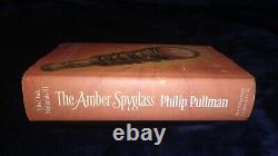 Signed The Amber Spyglass Philip Pullman Hardback First Edition First Print 1/1