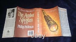 Signed The Amber Spyglass Philip Pullman Hardback First Edition First Print 1/1