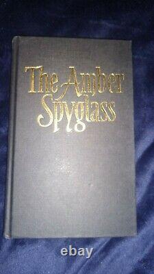 Signed The Amber Spyglass Philip Pullman Hardback First Edition First Print 1/1