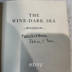 Signed The Wine-Dark Sea Patrick O'Brian 1993 Hardcover 1st Edition 2rd Printing Signed The Wine-Dark Sea Patrick O'Brian 1993 Hardcover 1st Edition 2rd Printing