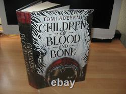 Signed Tomi Adeyemi Children of Blood and Bone Pre-Publication Dated true 1st US