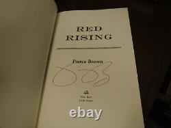 Signed True 1st/1st Hardcover Red Rising 1 by Pierce Brown + Howler Coin