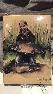 Signed Waiting for Waddle Phil Thompson very rare carp fishing angling book