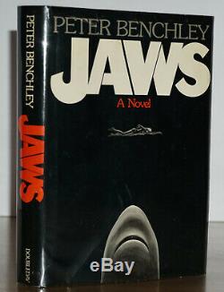 Signed With A Shark Drawing Near Fine 1st/1st Edition Jawspeter Benchley