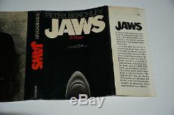 Signed With A Shark Drawing Near Fine 1st/1st Edition Jawspeter Benchley