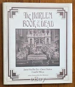 Signed X 3 James Van Der Zee Harlem Book Of The Dead 1978 1st Ed Hc/dj Fine