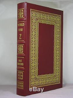 Signed by author, World War ZOral History of Zombie War, Max Brooks, Easton Press