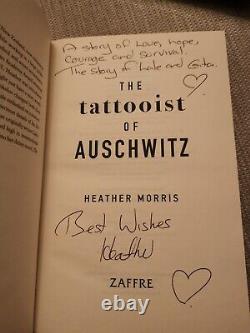 Signed, lined Heather Morris first editions 1st Print The Tattooist of Auschwitz