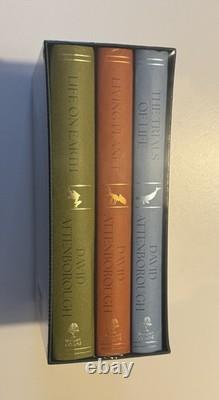 Sir David Attenborough Life Trilogy Box Set Signed 1st Edition HB Books
