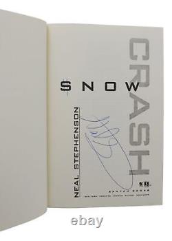 Snow Crash SIGNED by NEAL STEPHENSON First Edition 1st Printing 1992