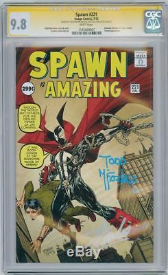 Spawn #221 Cgc 9.8 Signature Series Signed Stan Lee & Todd Mcfarlane Af #15