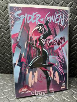 Spider-Gwen #24 1st App of Gwenom Signed by J. Scott Campbell