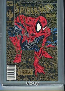 Spider-Man#1 CGC 9.8 Signed Stan Lee +1 at Stan Lee Tribute (UPC Gold Edition)