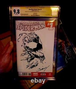 Stan Lee Signed Cgc 9.8 SS Carnage Sketched Art 1/1 The Amazing SpiderMan 1
