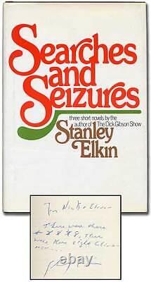 Stanley ELKIN / Searches and Seizures Signed 1st Edition 1973