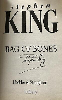 Stephen King Bag Of Bones 1998 UK Signed HBDJ 1998 1st edition