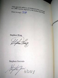 Stephen King Christine Signed Limited Donald Grant Slipcase