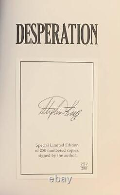 Stephen King / Desperation and The Regulators Signed 1st Edition 1996