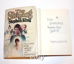 Stephen King Flat Signed'the Shining' 1st/1st Edition Printing Hc Book R49 Coa