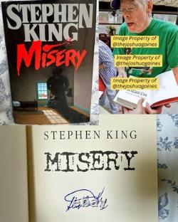 Stephen King Misery SIGNED 1st Edition 1987 withProof & Certificate! Autographed