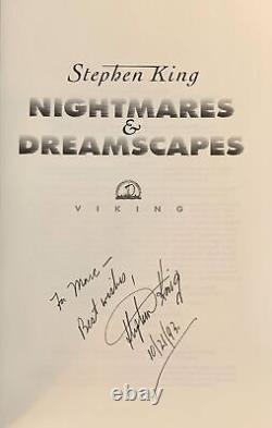 Stephen King / Nightmares & Dreamscapes Signed 1st Edition 1993