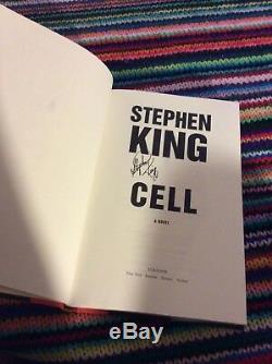 Stephen King, SIGNED! , Cell, 1st Edition, 1st Printing, Mylar