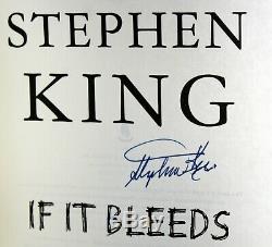 Stephen King Signed If It Bleeds First 1st Edition Hardcover Hc Book Very Rare