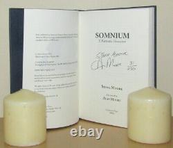 Steve Moore &Alan Moore Somnium Signed 1st/1st (2011 Ltd First Edition DJ)