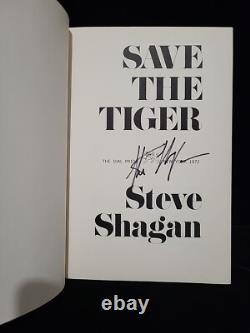 Steve Shagan. SAVE THE TIGER. Signed. 1st Edition. 1st printing. HCDJ. 1972