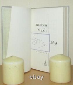 Sting Broken Music (A Memoir) Signed 1st/1st (2003 First Edition DJ)