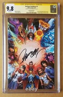 Strange Academy #1 CGC 9.8 Signed J. Scott Campbell VIRGIN Variant NM/M