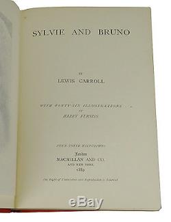 Sylvie and Bruno & Concluded Both SIGNED by LEWIS CARROLL First Edition 1st