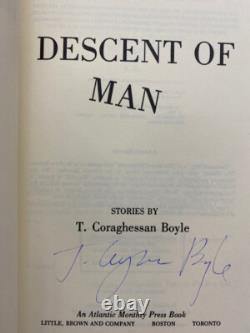 T Coraghessan BOYLE / Descent of Man Signed 1st Edition 1979