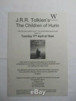 THE CHILDREN OF HURIN J. R. R. Tolkien Deluxe Slipcase TRIPLE SIGNED