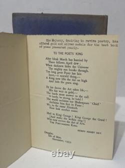 THE COLLECTED POEMS OF HENRY I HANBY HAY Signed 1st Edition 1932 Very Rare