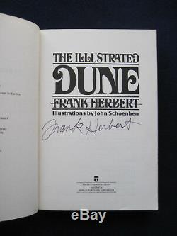 THE ILLUSTRATED DUNE SIGNED by FRANK HERBERT 1st Ed, 1st Printing RARE SIGNED