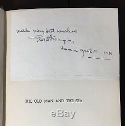 THE OLD MAN AND THE SEA Ernest Hemingway 1st/1st A & Seal SIGNED