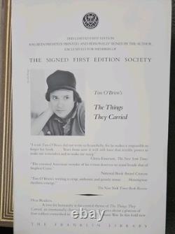 THE THINGS THEY CARRIED BY TIM O'BRIEN Signed 1st Edition (TWP16)
